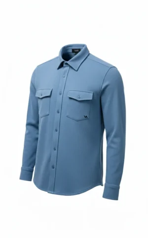 Heavy Interlock Button Down Shirt